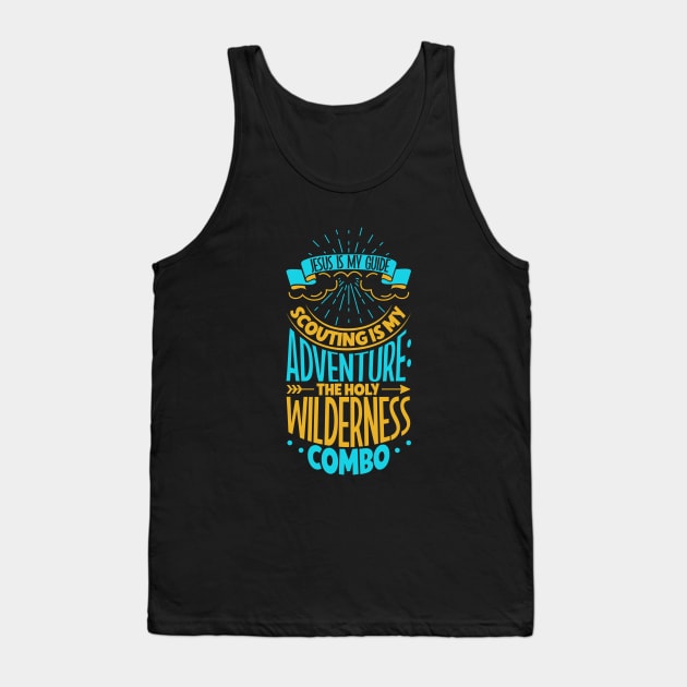 Jesus is my guide - Scouting Tank Top by Modern Medieval Design